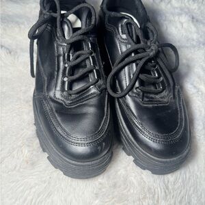 SHEIN Chunky Lace-Up Sneakers